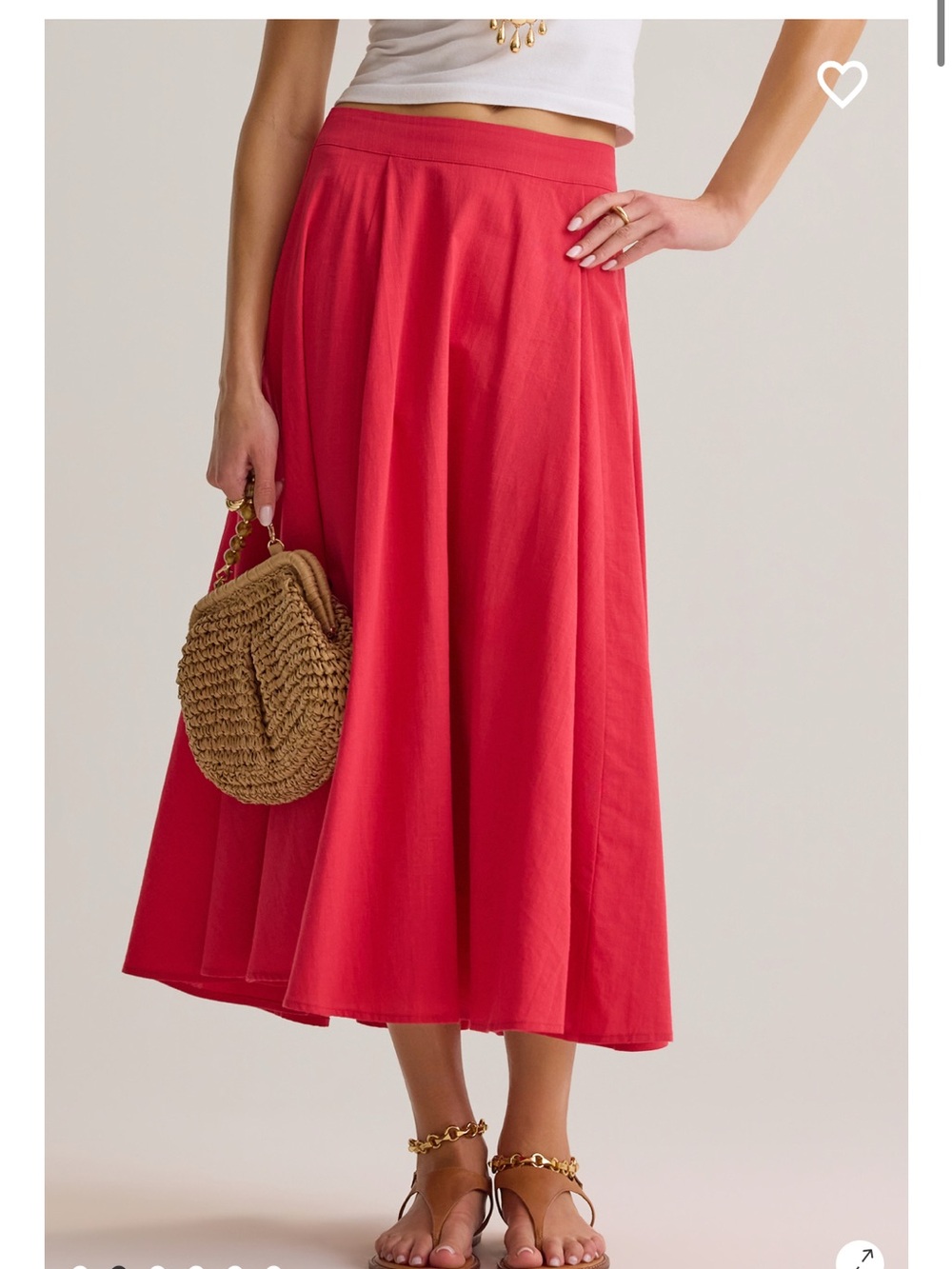 Altar'd State Lunella Linen Skirt